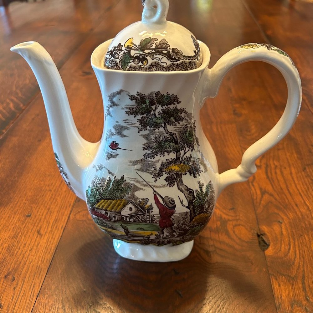 The Hunter by Myott Tea Pot - vintage